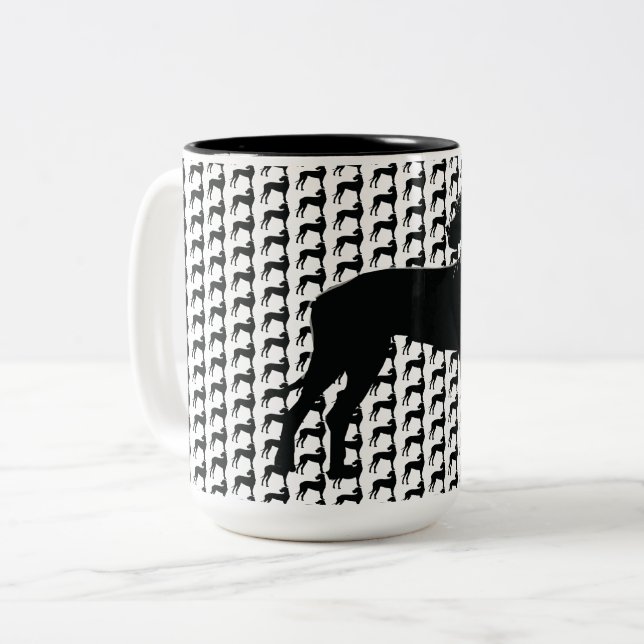 Tasse 2 Couleurs Big Dog, Black Dane (Devant gauche)