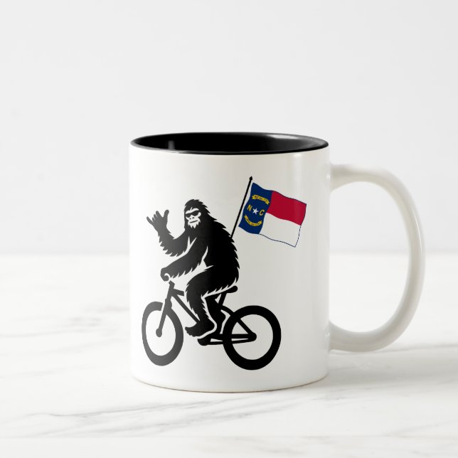Tasse 2 Couleurs Bigfoot Cycling North Carolina Flag (Droit)