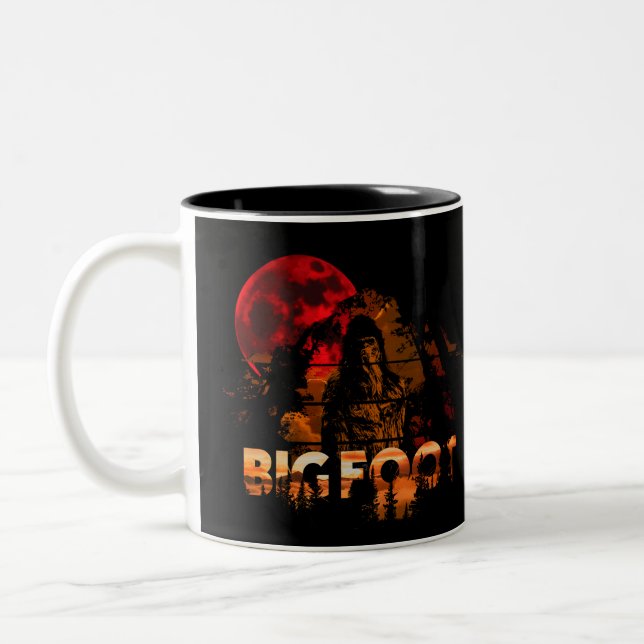 Tasse 2 Couleurs BigFoot Mountain Man Sasquatch (Gauche)