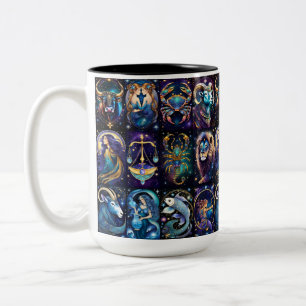 Tasse 2 Couleurs Bijoux Galaxie Zodiac