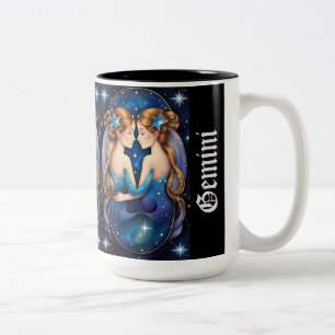 Tasse 2 Couleurs Bijoux Galaxy Zodiac Gemini