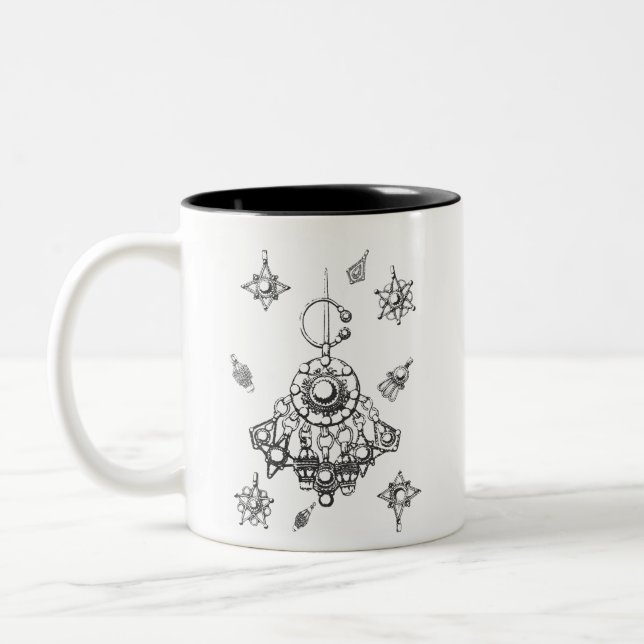 Tasse 2 Couleurs Bijoux kabyle (Gauche)
