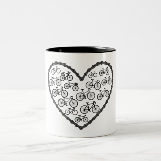 Tasse 2 Couleurs Bike Love (Centre)