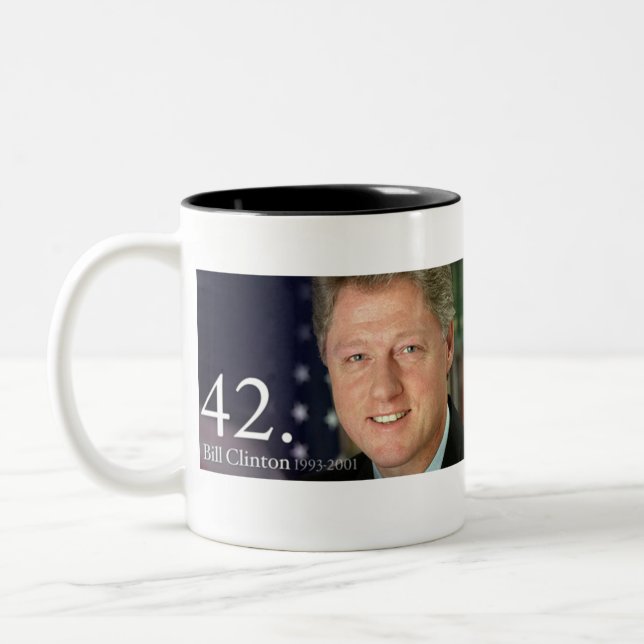 Tasse 2 Couleurs Bill Clinton (Gauche)
