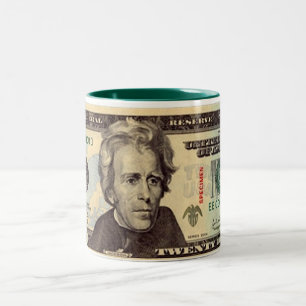 Tasse 2 Couleurs Billet de vingt dollars