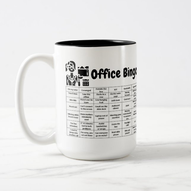 Tasse 2 Couleurs Bingo Office (Gauche)