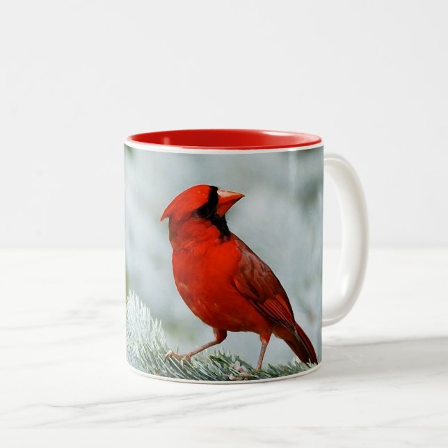 Tasse 2 Couleurs BIRD red_iphone (Devant droit)