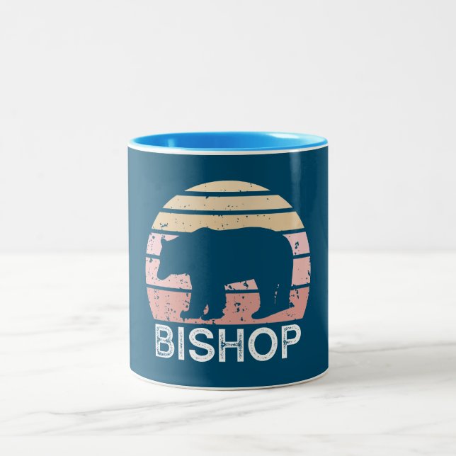 Tasse 2 Couleurs Bishop California Retro Bear (Centre)
