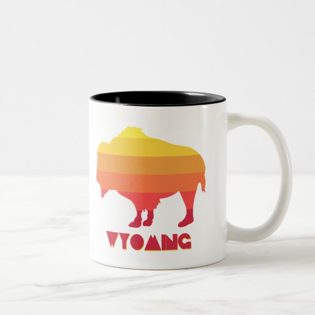 Tasse 2 Couleurs Bison du Wyoming (Droit)