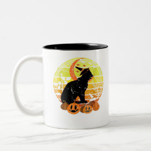 Tasse 2 Couleurs Black Cat Moon