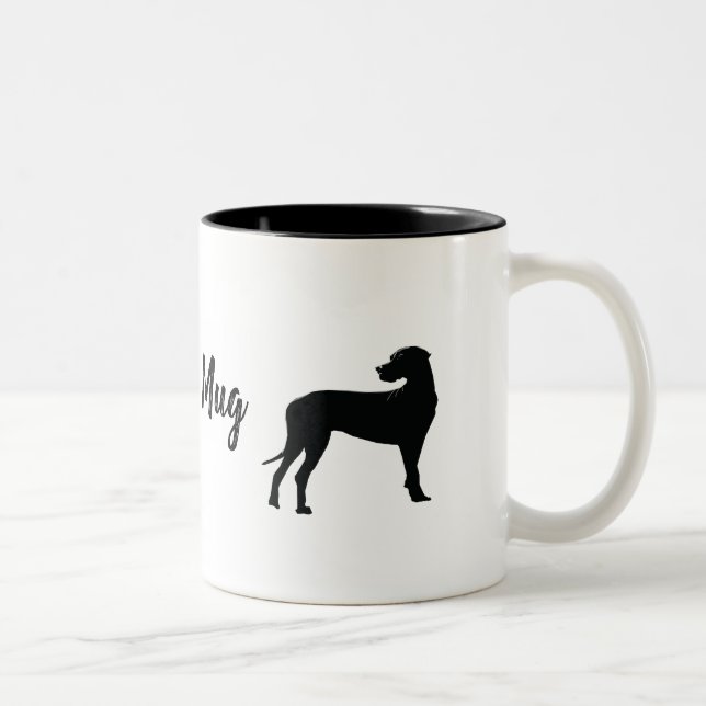 Tasse 2 Couleurs Black Dane, Big Dog (Droit)