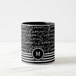 Tasse 2 Couleurs Black & White "Paris drey"