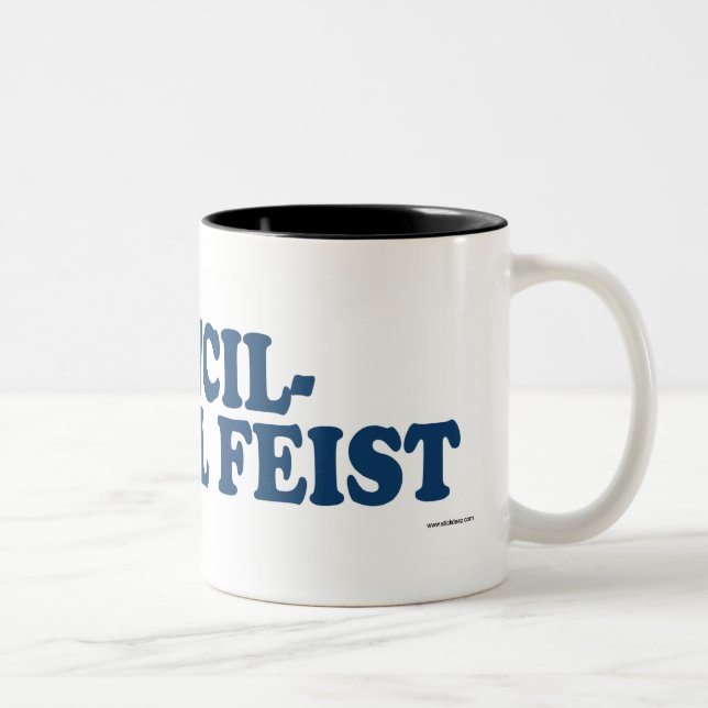 Tasse 2 Couleurs Bleu de Feist de Crayon-Queue (Droit)