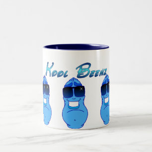 Tasse 2 Couleurs Bleu d'exploit de Kool Beenz grand