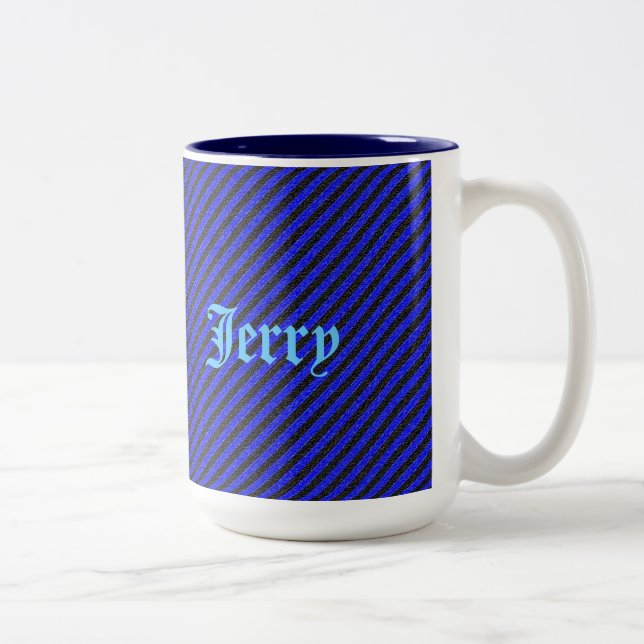 Tasse 2 Couleurs Bleu et noir mince (Droit)