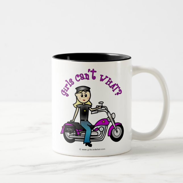 Tasse 2 Couleurs Blonde Biker (Droit)