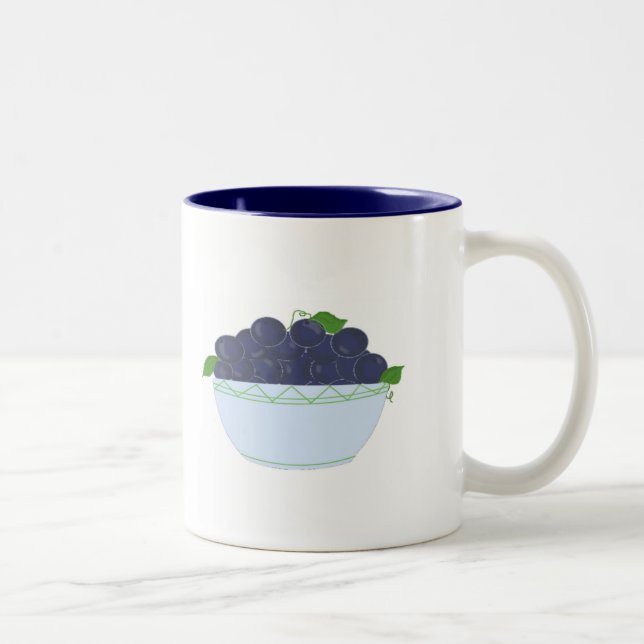 Tasse 2 Couleurs Blueberries sauvages (Droit)