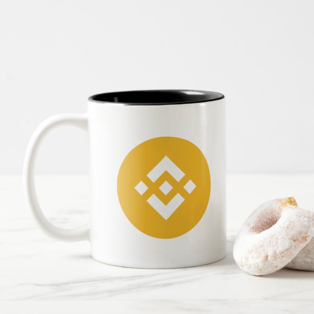 Tasse 2 Couleurs BNB Binance (Avec donut)