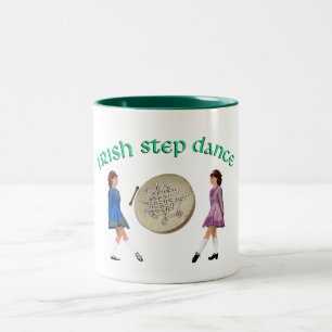 Tasse 2 Couleurs Bodhran Irlandais - Danse Irlandaise