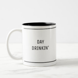 Tasse 2 Couleurs Boire dans la journée Drôle Mignon