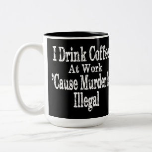 Tasse 2 Couleurs Boire Humour café