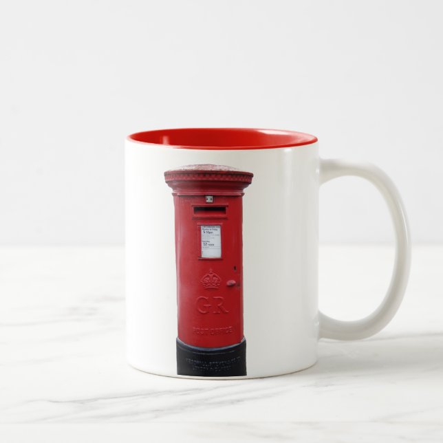 Tasse 2 Couleurs Boîte britannique rouge de courrier (Droit)