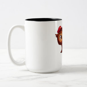 Tasse 2 Couleurs Boîte cadeau de livraison facteur chouette