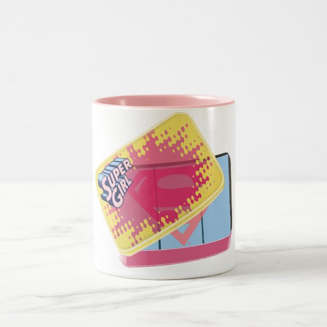 Tasse 2 Couleurs Boîte de Supergirl (Centre)