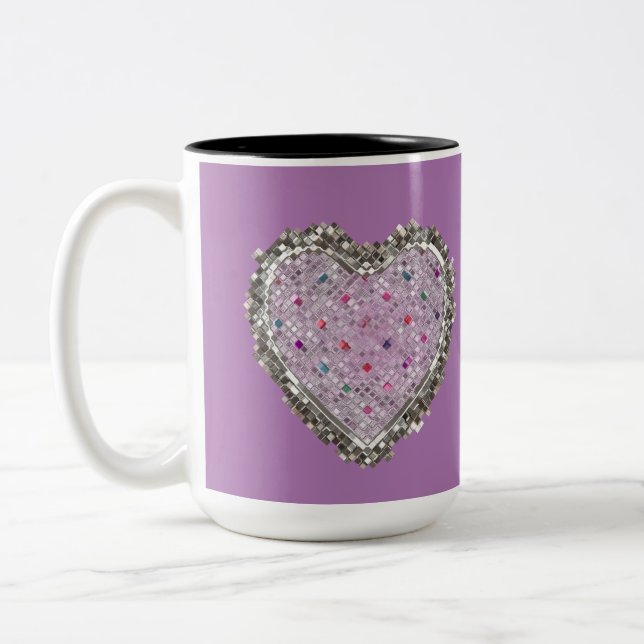 Tasse 2 Couleurs Bon Amour Charme (Gauche)