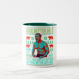Tasse 2 Couleurs Bon Meilleur Mieux Ne Jamais Laisser Repos Xmas Be