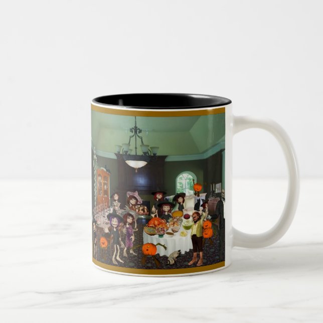 Tasse 2 Couleurs Bon thanksgiving ! (Droit)