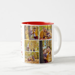 Tasse 2 Couleurs Bon thanksgiving d'automne de la récolte de l'aqua