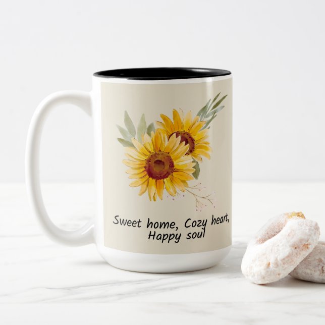 Tasse 2 Couleurs Bonheur Soul & Cosy Heart (Avec donut)