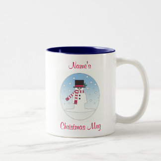 Tasse 2 Couleurs bonhomme de neige