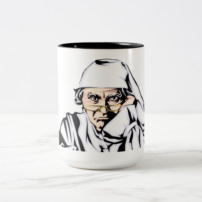 Tasse 2 Couleurs Bonjour (Centre)