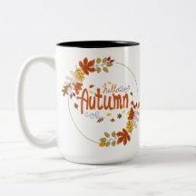 Bonjour automne avec le design feuille