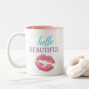 Tasse 2 Couleurs Bonjour Beauté