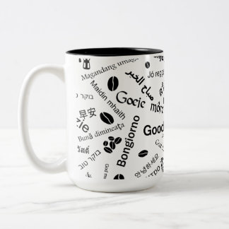 Tasse 2 Couleurs Bonjour dans toutes les langues du monde