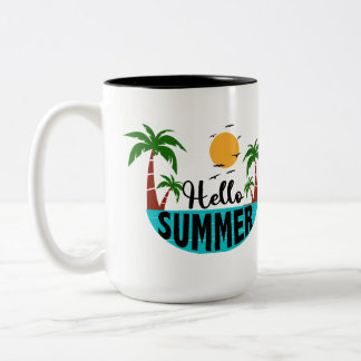 Tasse 2 Couleurs Bonjour été