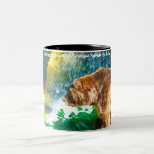 Tasse 2 Couleurs Bonjour Noël Grand-père Hunter Gatherer