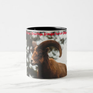 Tasse 2 Couleurs Bonjour Noël Grand-père Hunter Gatherer