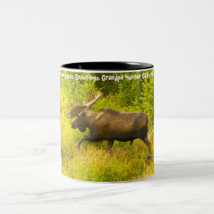 Tasse 2 Couleurs Bonjour Noël Grand-père Hunter Gatherer