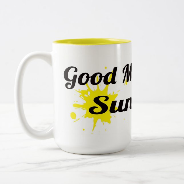 Tasse 2 Couleurs Bonjour, soleil (Gauche)