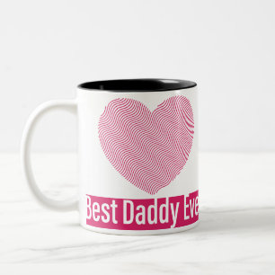 Tasse 2 Couleurs Bonne Fête des pères, Meilleur papa.