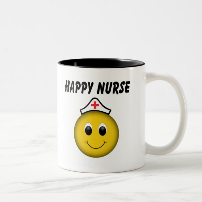 Tasse 2 Couleurs Bonne infirmière de visage (Droit)