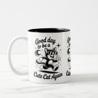 Tasse 2 Couleurs Bonne journée joli chat