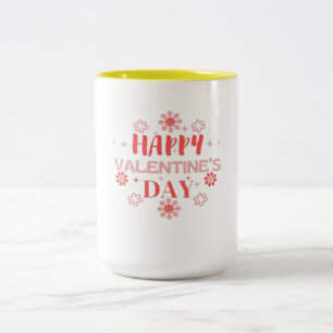 Tasse 2 Couleurs Bonne Saint Valentin Love Design