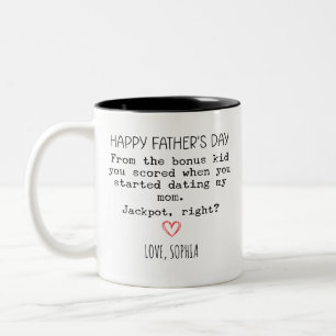 Tasse 2 Couleurs Bonus personnalisé Papa Café Fête des pères Étape 