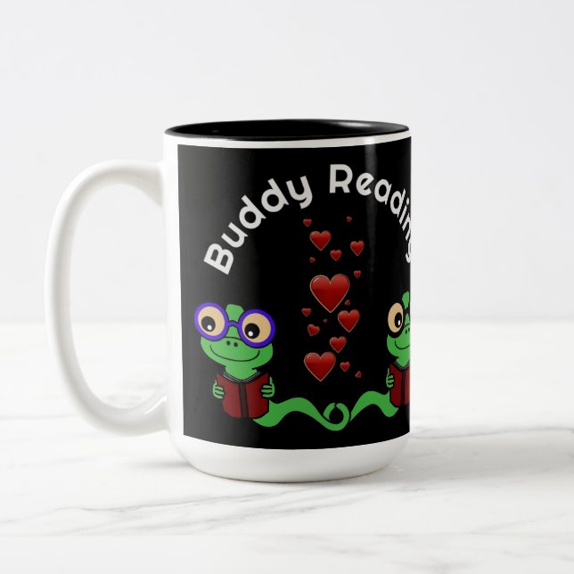 Tasse 2 Couleurs Bookworms Buddy Lecture (Gauche)