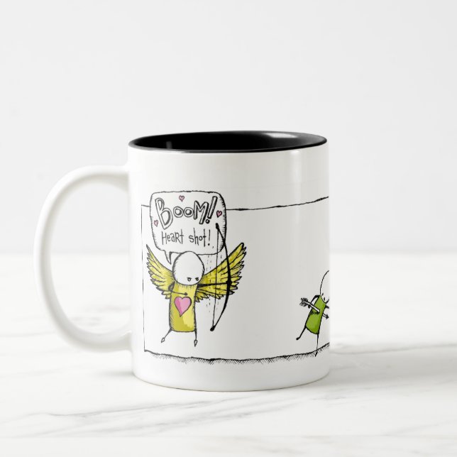 Tasse 2 Couleurs BOOM ! Coup de coeur. (Gauche)